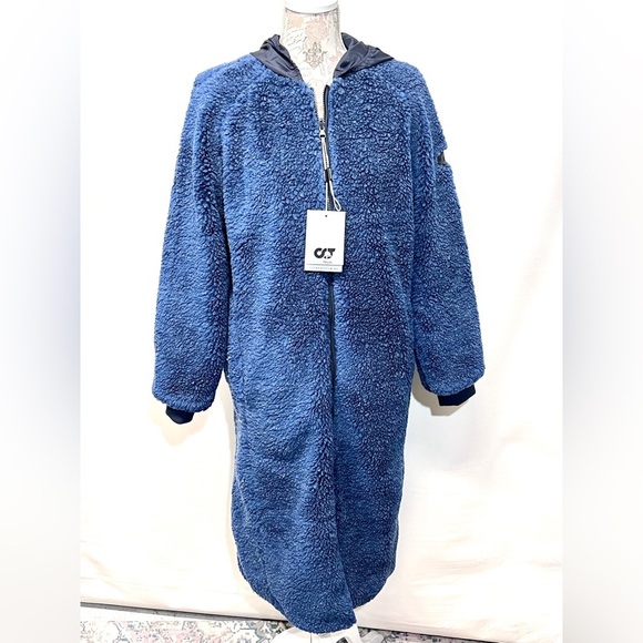 ALPHA TAURI  Blue Sherpa full‎ length zip jacket size S - Picture 2 of 16